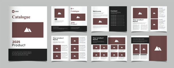 Multipurpose product catalog and company profile minimal catalog template design