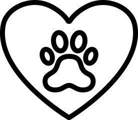 Animal Lover Line Icon