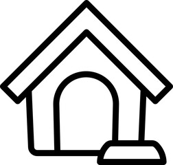 Pet House Line Icon