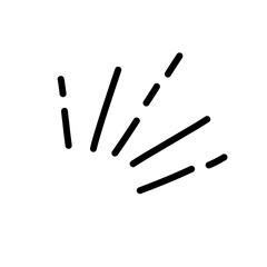 Doodle cute glitter pen element