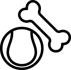 Pet Toys Line Icon