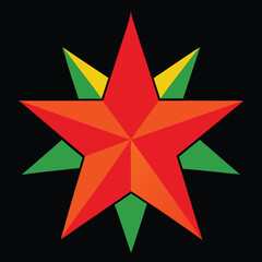 Christmas star vector illustration Adobe Illustrator Artwork