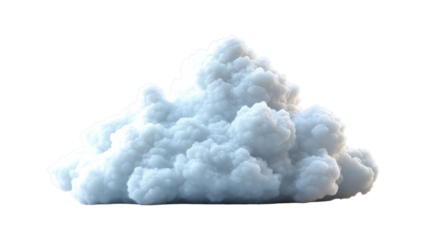 clouds in the sky isolated on white background