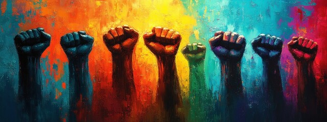 Fist Protest Activism Unity Strength Social Movement Rally Civil Rights Equality Rebellion Change Togetherness Demonstration Power Community Youth Action