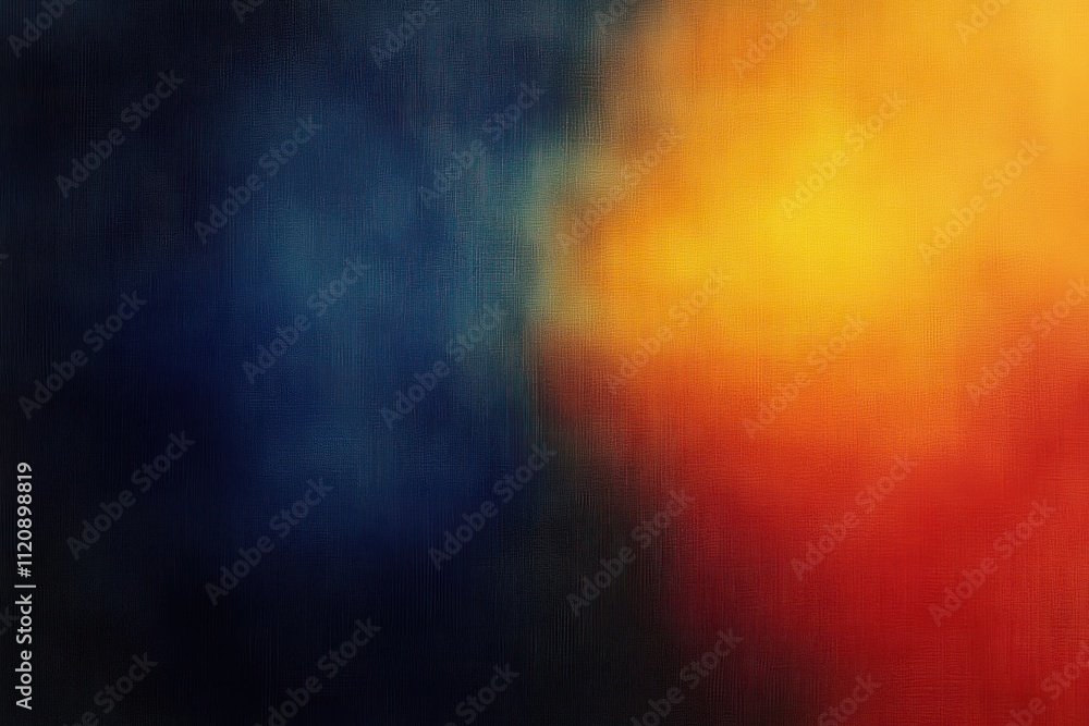 Poster vibrant color gradient abstract background with soft textures and blurry effects in orange blue red 