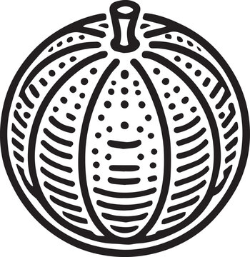 Orrange vector on white background