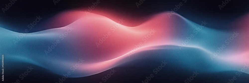 Poster soft blue pink gradient abstract background with ethereal light smooth transitions minimalistic desi