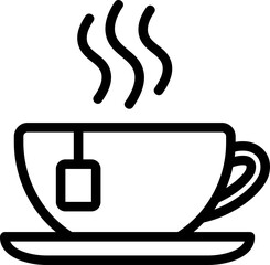 Hot Tea Line Icon