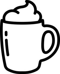 Coffee Latte Line Icon