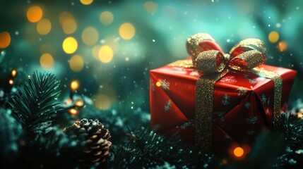 Cool Christmas Gift Box Background