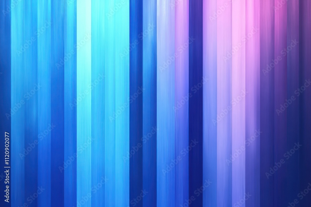 Poster blue gradient abstract design with vertical stripes and soft transitions on transparent background