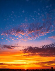 Fototapeta premium beautiful sunset view