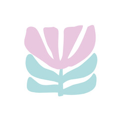 Botanical doodle background art vector