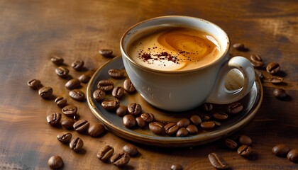 Coffee brewing process kitchen beverage image cozy environment close-up view aroma and flavor experience for coffee lovers