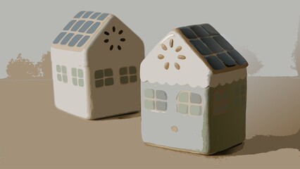 Future Eco-Lifestyle Abstract