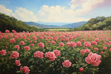 tulips in the mountains