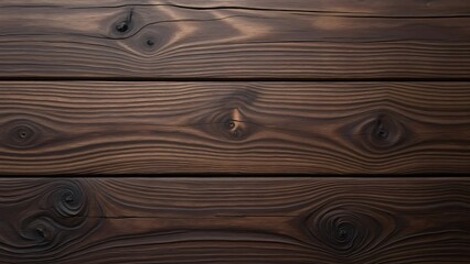 High-Resolution Photorealistic Dark Brown Wooden Texture, Top View of Rich, Detailed Wood Grain