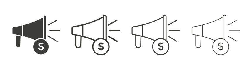 Campaign icon pack. vector illustration