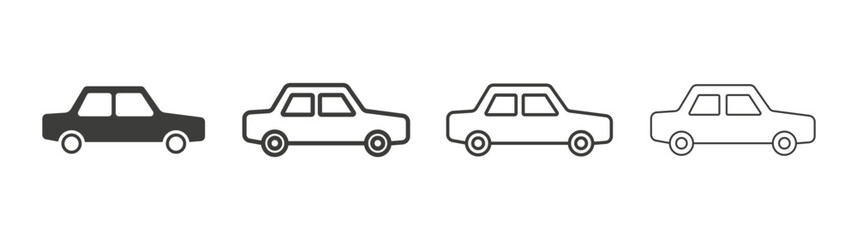 Car icon pack. vector illustration
