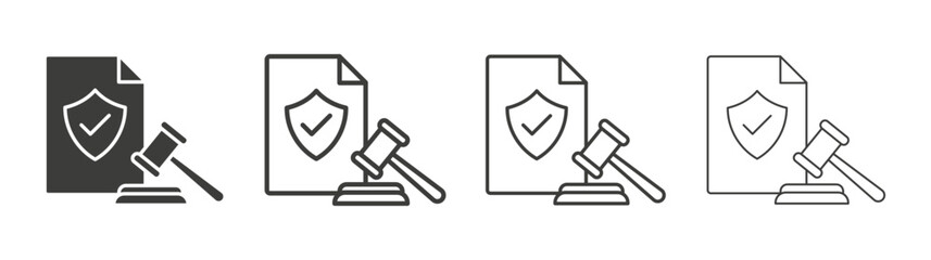 Code of conduct icon pack. vector illustration