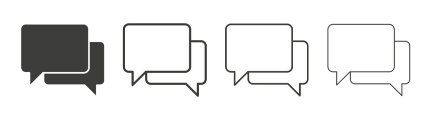 Discussion icon pack. vector illustration