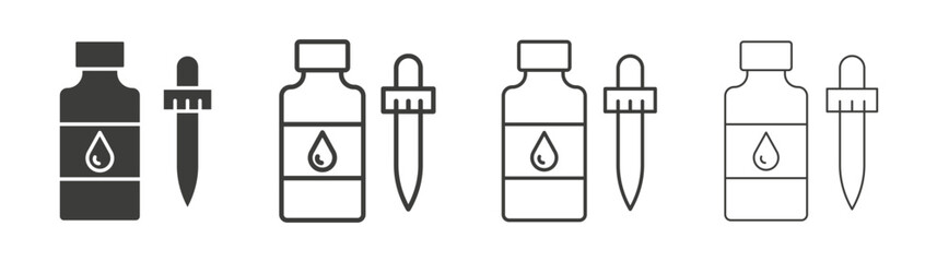 Essential oils icon pack. vector illustration