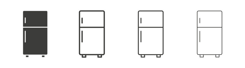 Fridge icon pack. vector illustration