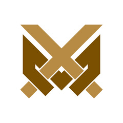 Letter MX logo icon design