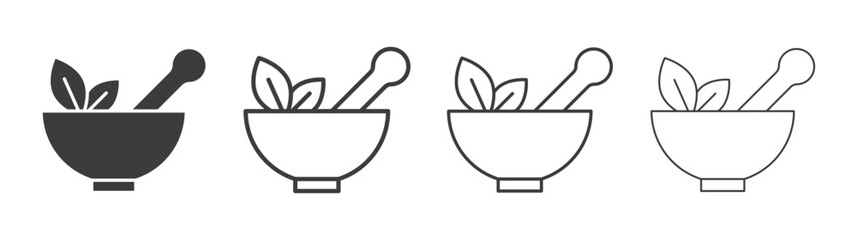 Herbal medicine icon pack. vector illustration