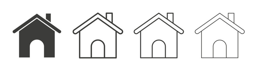 House icon pack. vector illustration