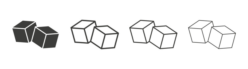 Ice icon pack. vector illustration