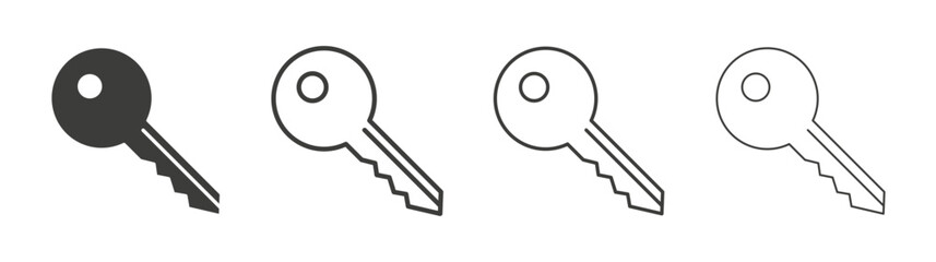 key icon pack. vector illustration