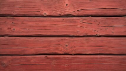 Obraz premium Rustic Red Wood Texture, Aged Red-Brown Wooden Planks Background