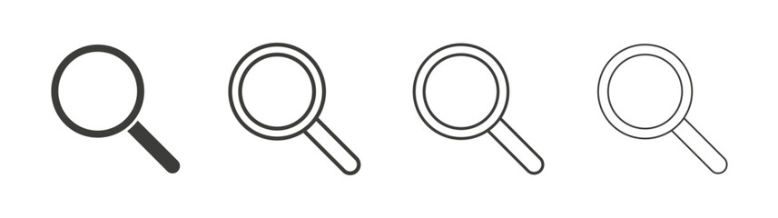 Search icon pack. vector illustration