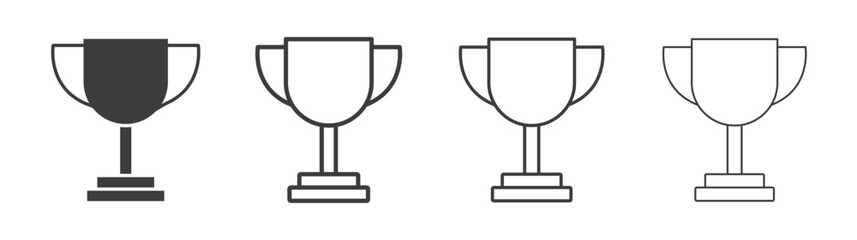 Trophy icon pack. vector illustration
