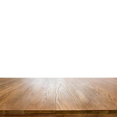 empty wooden table isolated on white background png