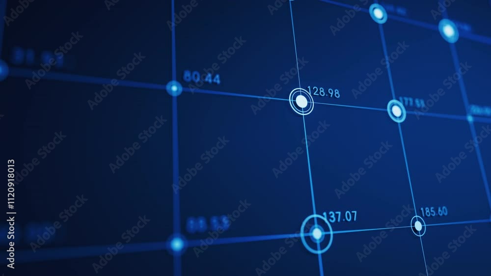 Aufkleber statistical graph with business finance concept, 3d rendering.