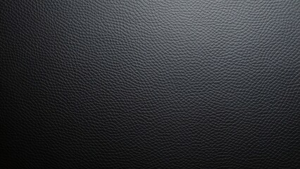 Dark Gray Cowhide Leather Texture, Photorealistic Black Leather Background for Car Interiors