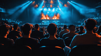 pro gamer man in headphones live streaming while playing online computer game, neon lights, esports, gaming, monitor, play, young, player, internet, enjoyment, cyber, e sport.