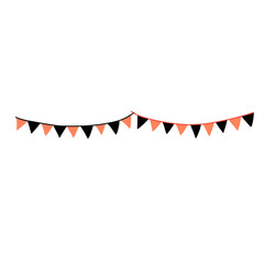 Festive flag vector illustration