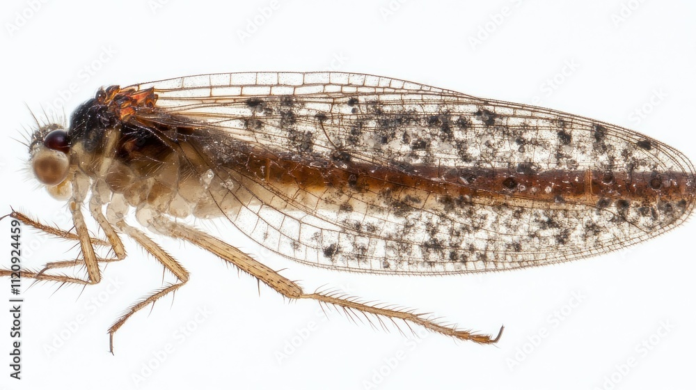 Poster a close-up image of a small insect showcasing its detailed features.