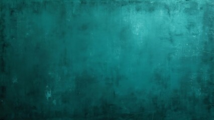 Obraz premium Abstract Teal & Turquoise Textured Background, Dark Green, Blue Wall Surface, Close-Up View