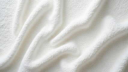 High-Resolution White Cotton Fabric Texture, Soft, Detailed Draped Textile Background for Design Projects