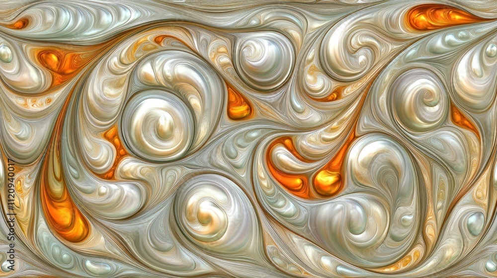 Aufkleber a swirling abstract pattern with soft colors and fluid shapes, evoking a sense of movement.