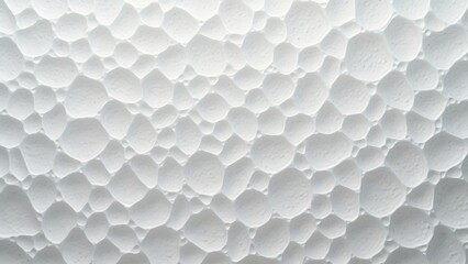 Naklejka premium Abstract White Polystyrene Foam Texture, Bubbled Polycarbonate Surface Background for Design and Decoration