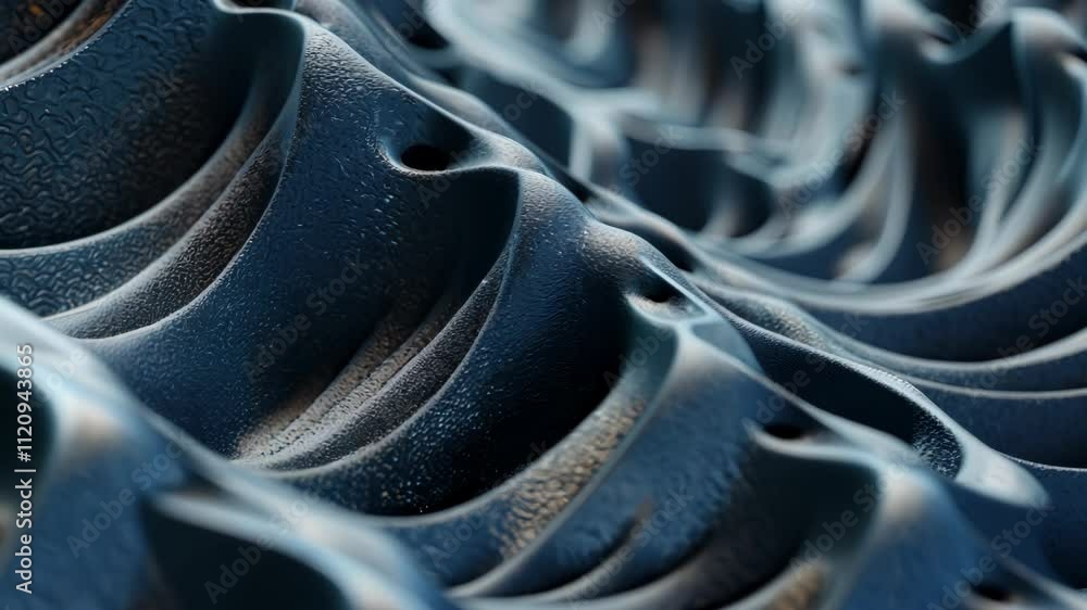 Poster scientific abstraction with futuristic textured tissue waves. tech background with close-up wave bio