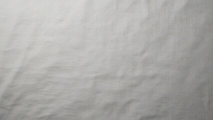 Obraz premium Light Gray Canvas Fabric Texture, Top View Knitted Material Background for Design and Decoration with Copy Space