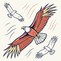 eagle with wings