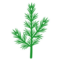 Fototapeta premium illustration of a Christmas tree