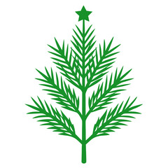 Fototapeta premium illustration of a Christmas tree